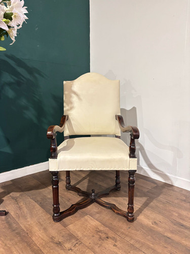 Leather Upholstered Side Armchair