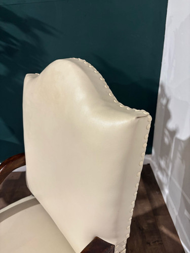 Leather Upholstered Side Armchair