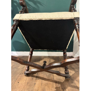 Leather Upholstered Side Armchair