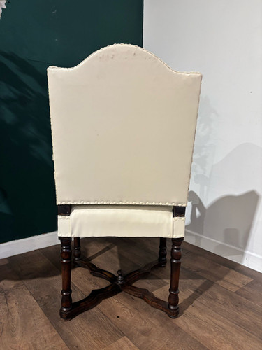 Leather Upholstered Side Armchair