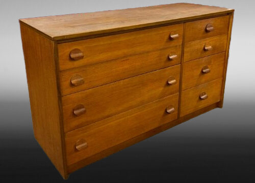 Mid Century Vintage STAG Teak Chest of 8 Drawers