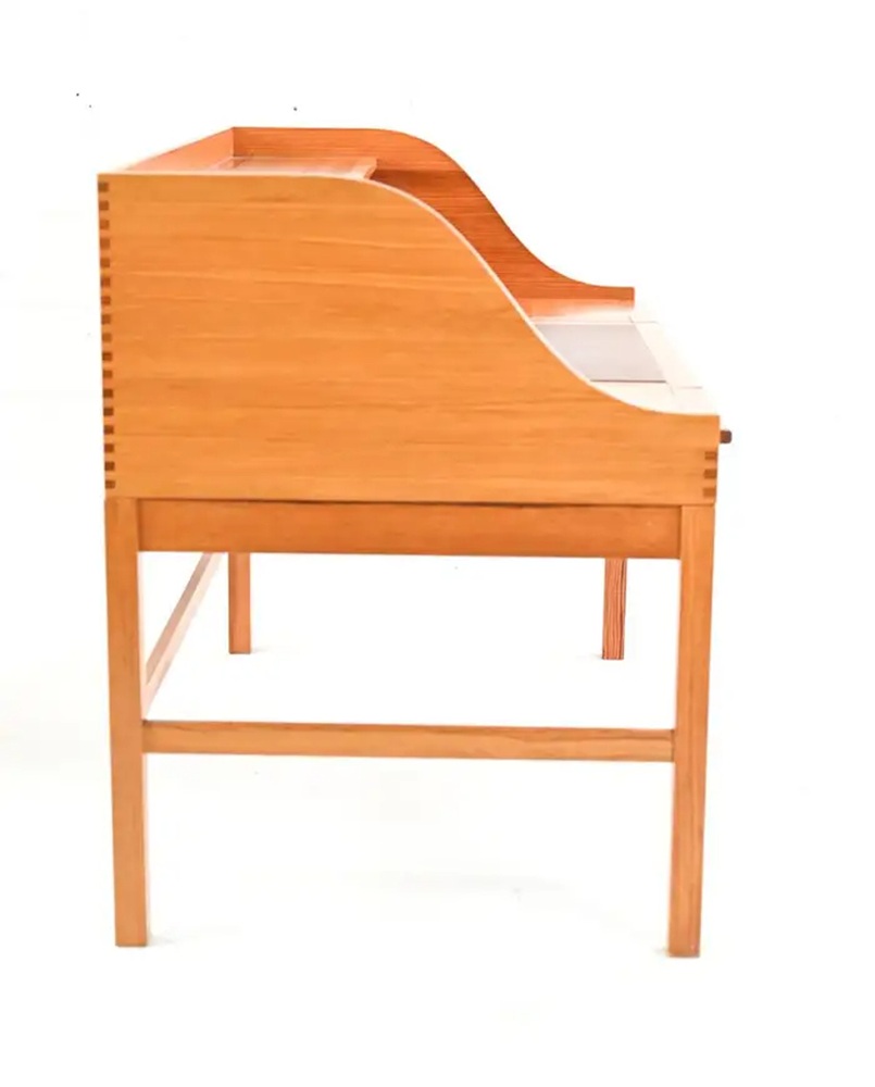 Mid-Century Danish Pine Desk by Andreas Hansen