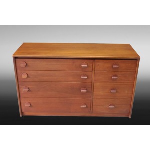 Mid Century Vintage STAG Teak Chest of 8 Drawers