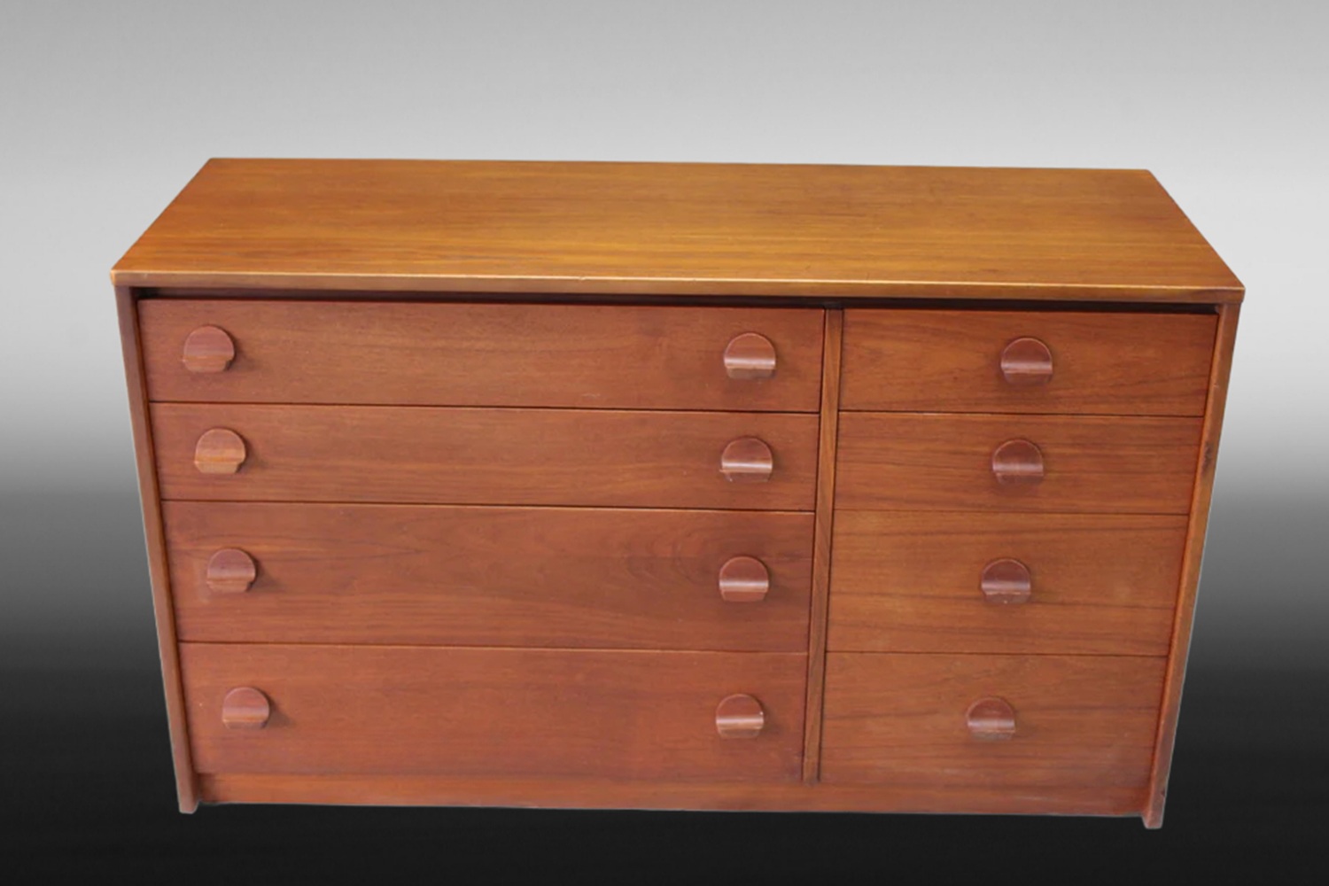 Mid Century Vintage STAG Teak Chest of 8 Drawers