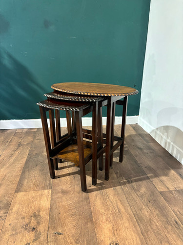 Mid Century Mahogany Nest Of Tables