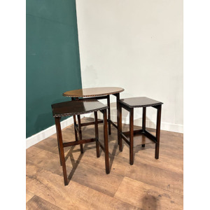 Mid Century Mahogany Nest Of Tables