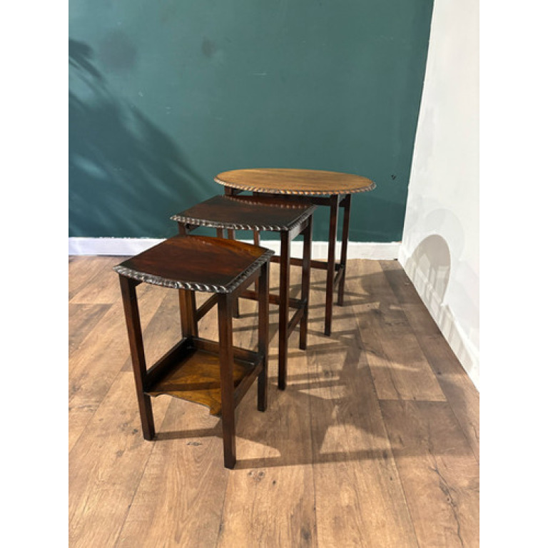 Mid Century Mahogany Nest Of Tables