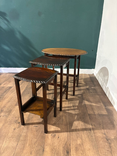 Mid Century Mahogany Nest Of Tables