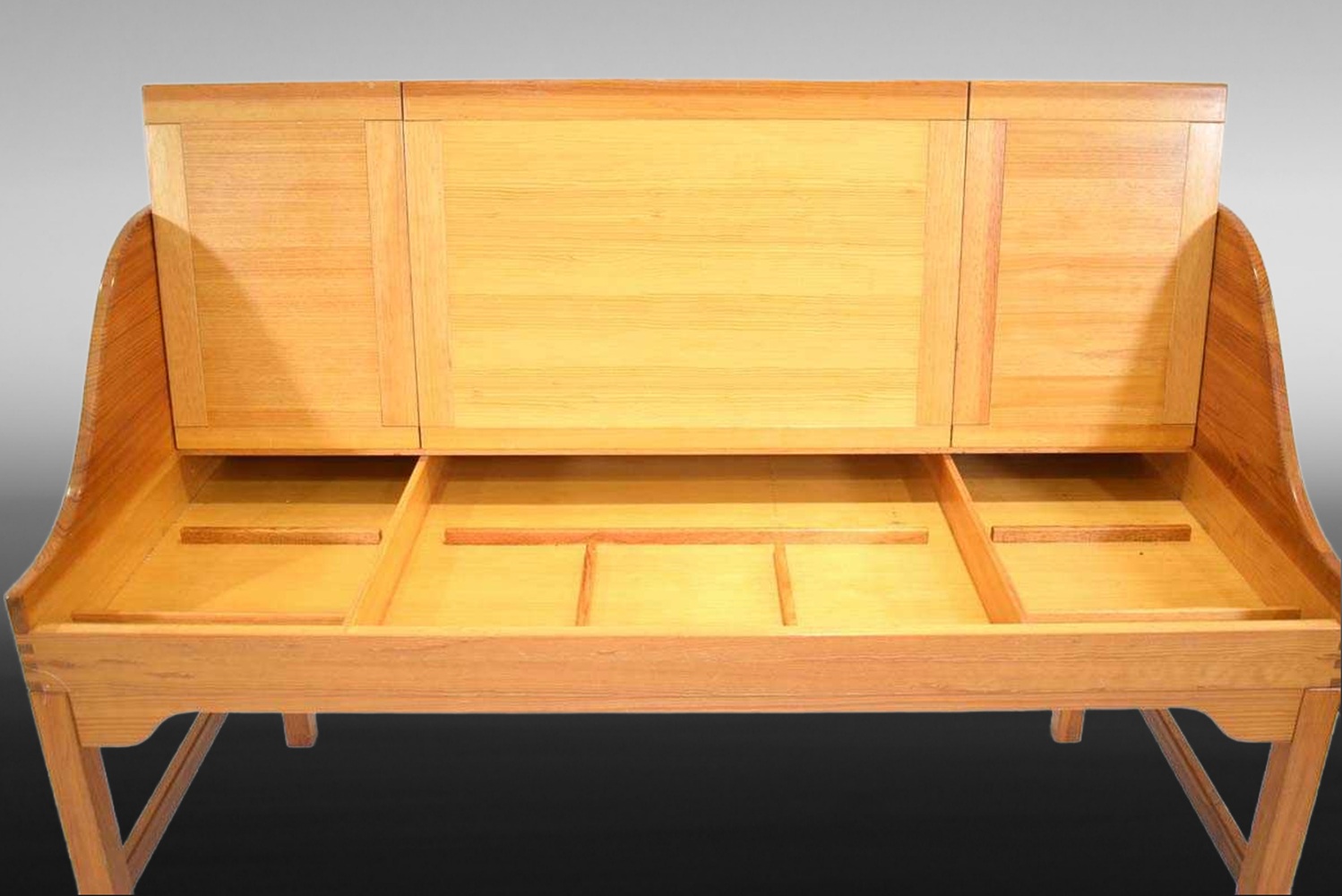 Mid-Century Danish Pine Desk by Andreas Hansen