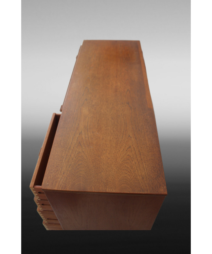 Mid Century Vintage STAG Teak Chest of 8 Drawers