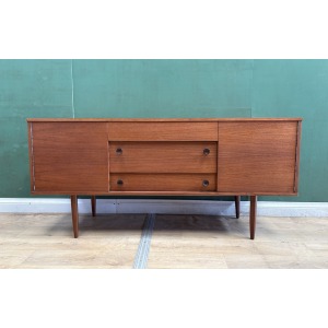 Mid Century Teak Compact Sideboard By Avalon Furniture-Courier