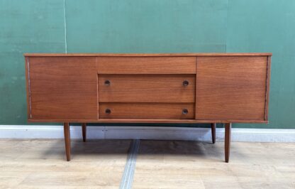 Mid Century Teak Compact Sideboard By Avalon Furniture-Courier