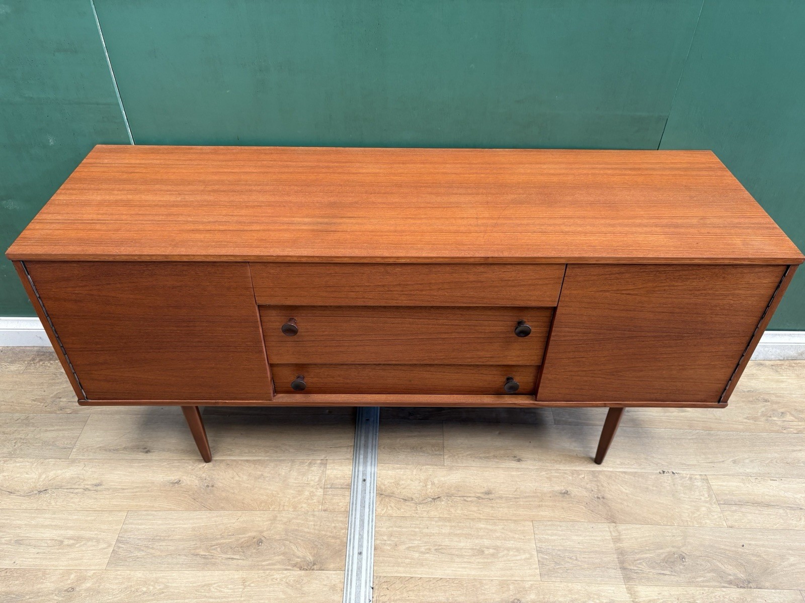 Mid Century Teak Compact Sideboard By Avalon Furniture-Courier