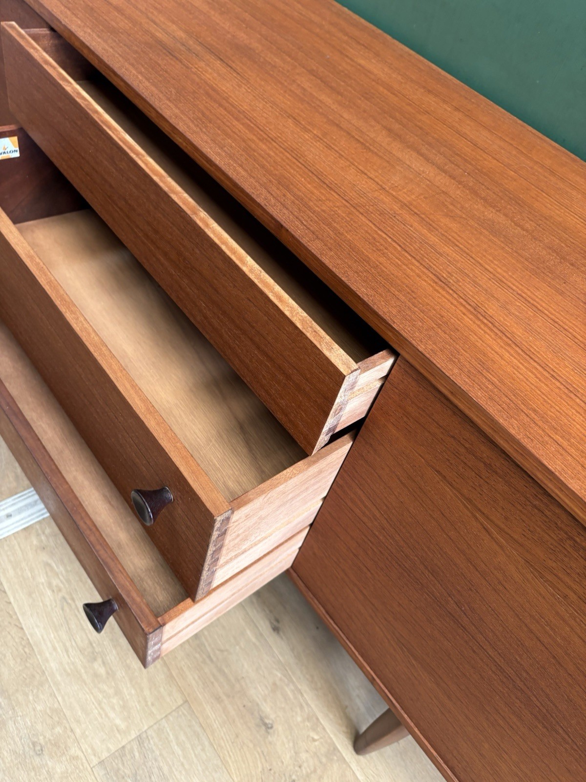 Mid Century Teak Compact Sideboard By Avalon Furniture-Courier