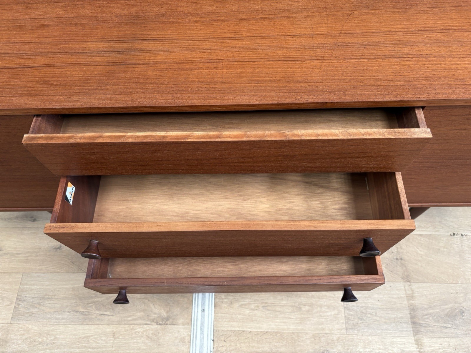 Mid Century Teak Compact Sideboard By Avalon Furniture-Courier