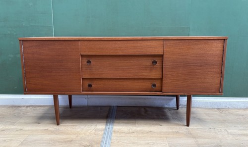 Mid Century Teak Compact Sideboard By Avalon Furniture-Courier