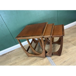 Mid Century Teak G Plan Nest Of Tables-Courier