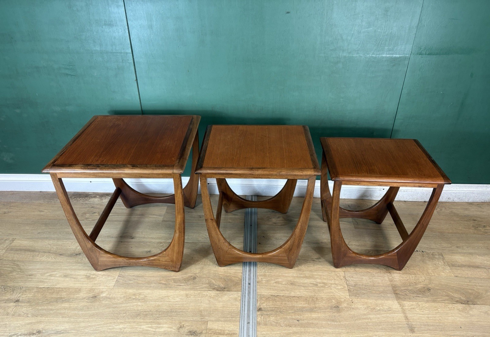 Mid Century Teak G Plan Nest Of Tables-Courier