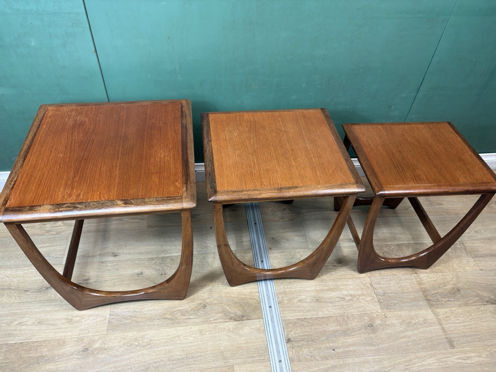 Mid Century Teak G Plan Nest Of Tables-Courier