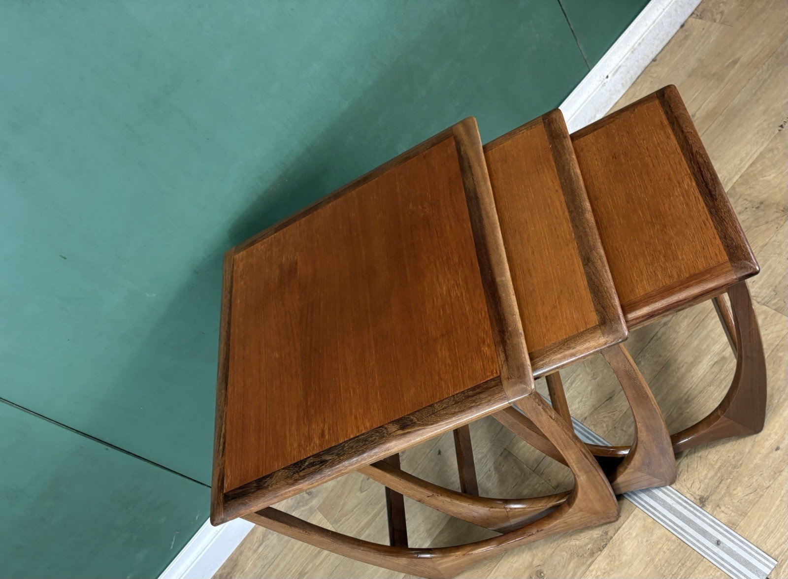 Mid Century Teak G Plan Nest Of Tables-Courier