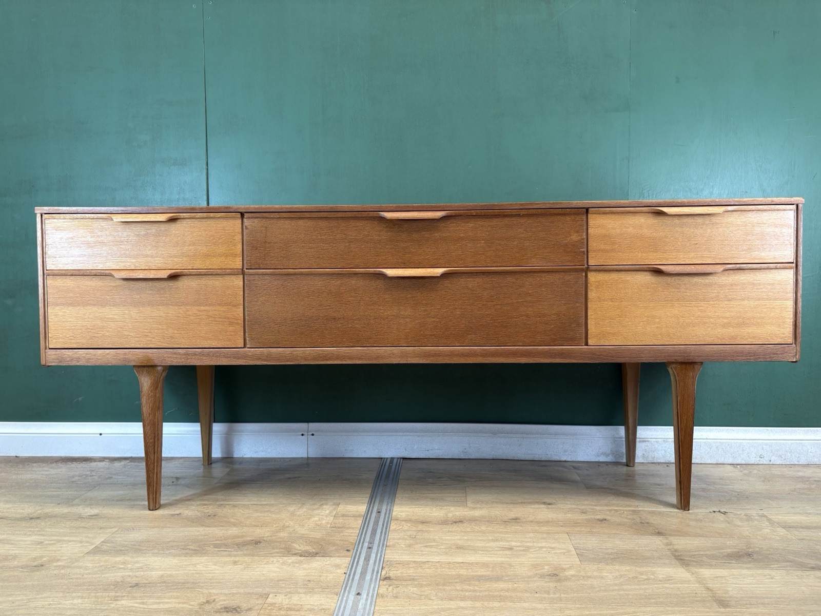 Mid Century Teak Sideboard By Austin Suite Furniture-Courier