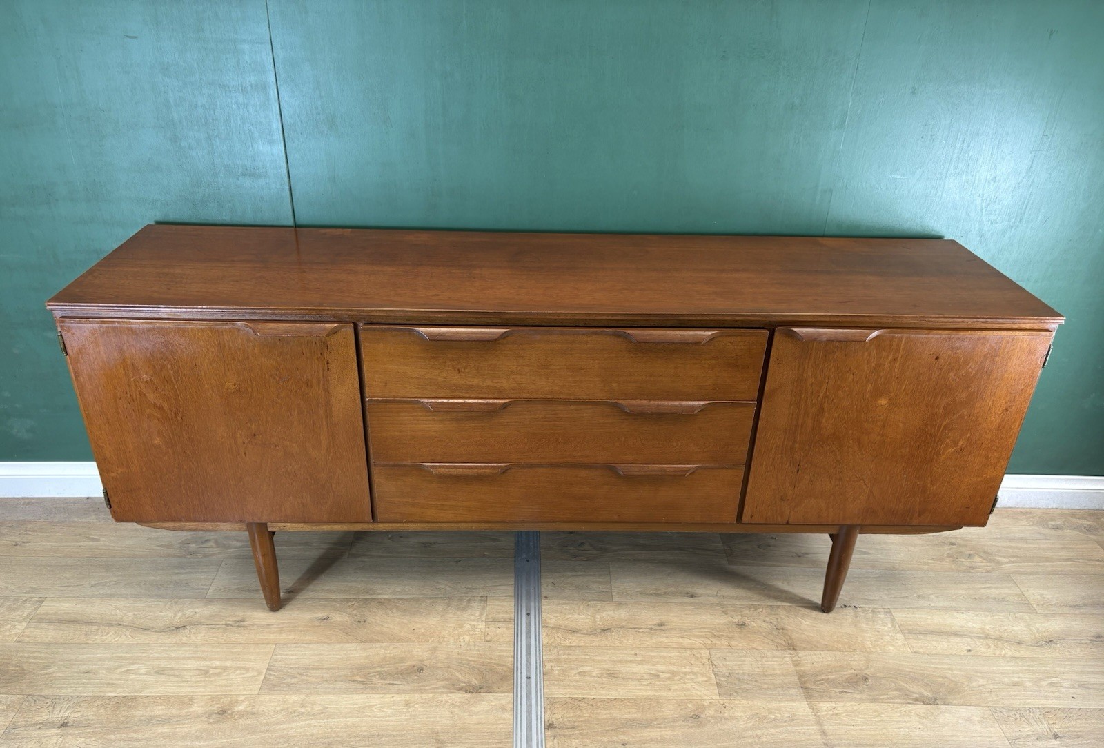 Mid Century Teak Sideboard By Austin Suite Furniture-Courier