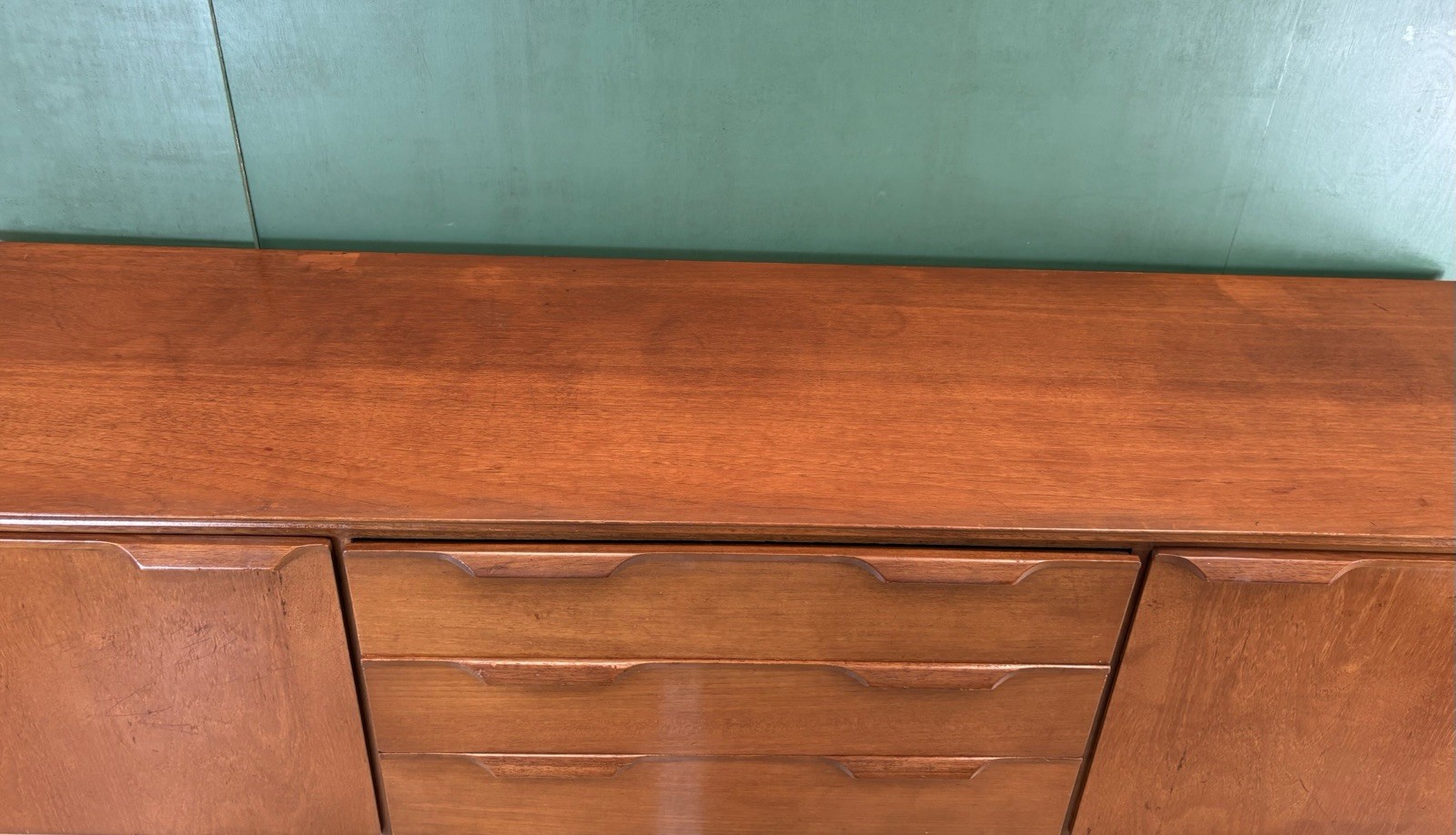 Mid Century Teak Sideboard By Austin Suite Furniture-Courier