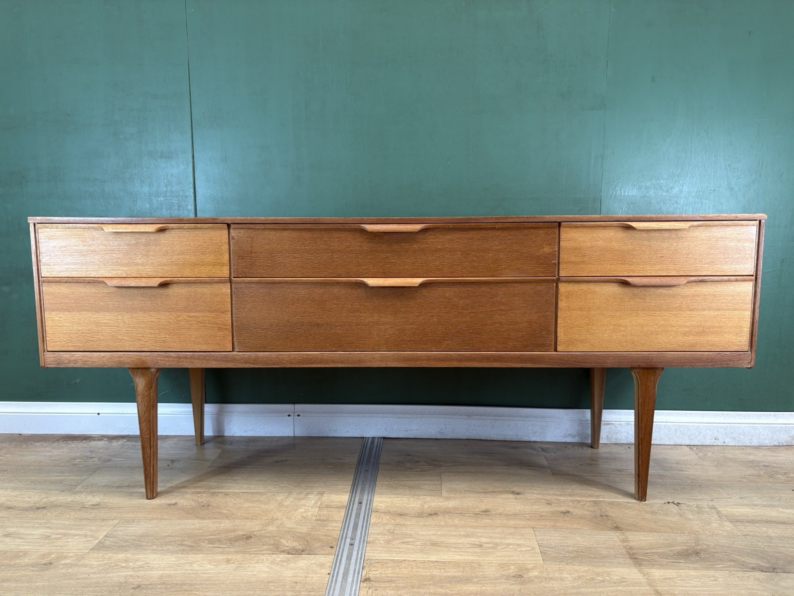 Mid Century Teak Sideboard By Austin Suite Furniture-Courier