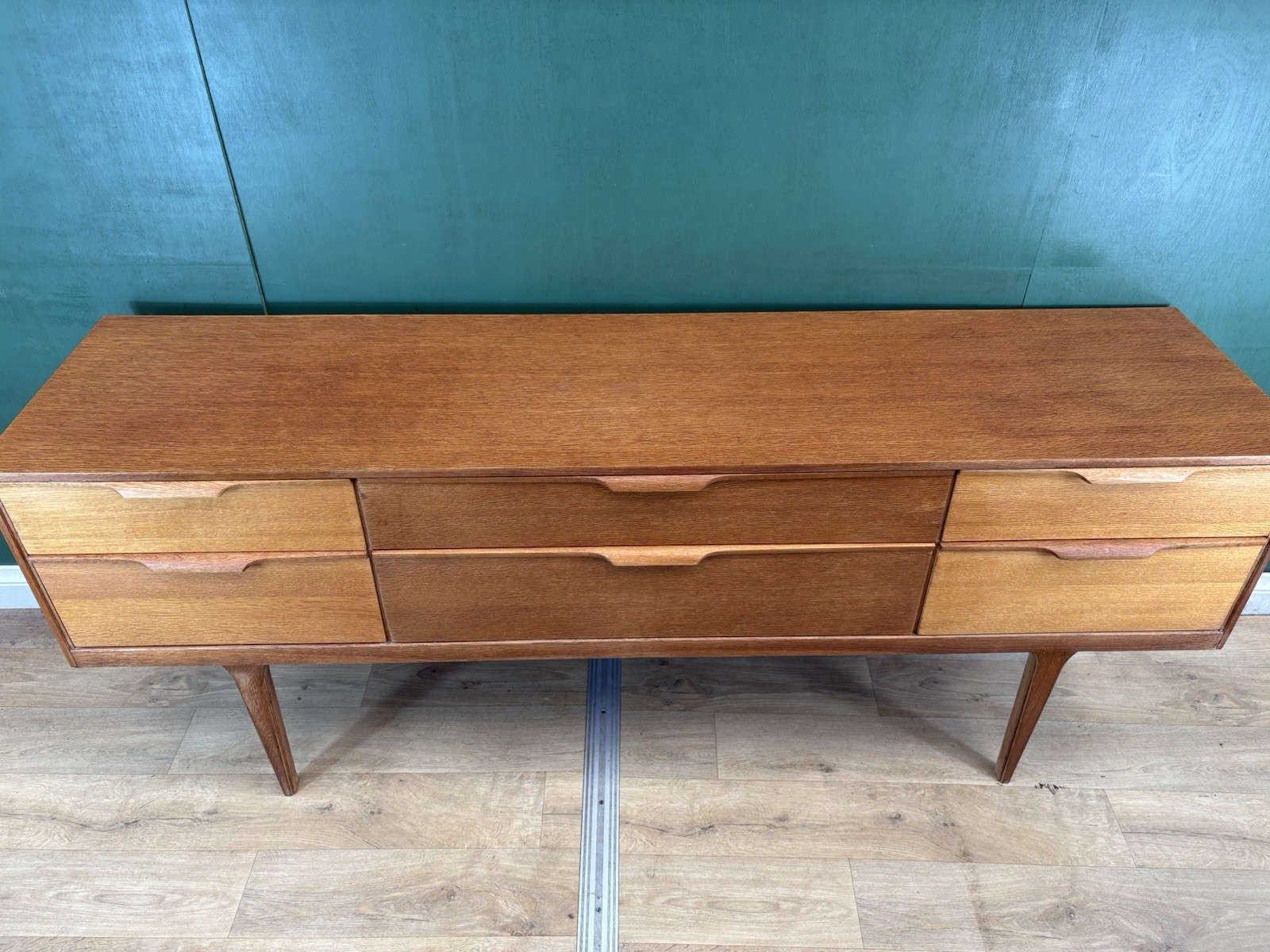 Mid Century Teak Sideboard By Austin Suite Furniture-Courier