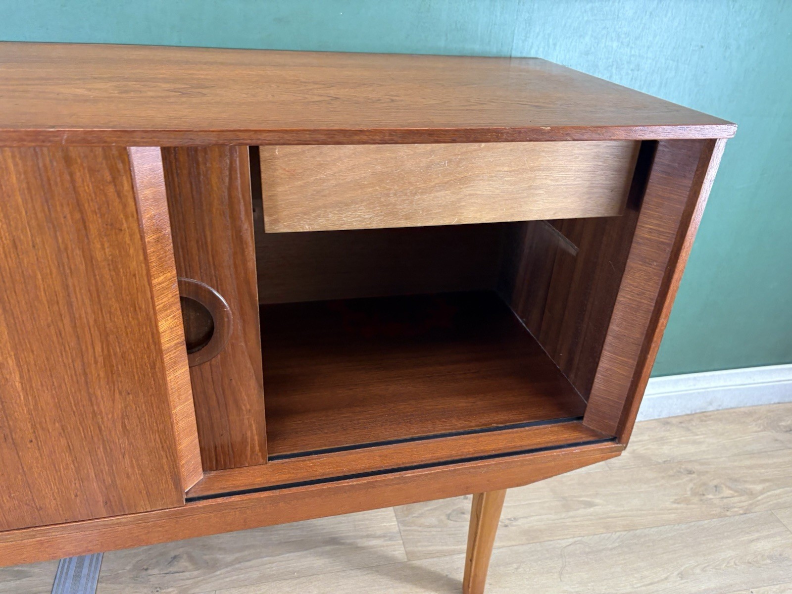 Mid Century Teak Sideboard By Avalon Furniture-Courier