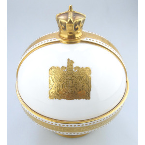 John Wadsworth Limited Edition Minton porcelain Orb Crowning of QEII Commemorative C.1952