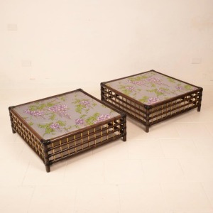 Pair of "Marango" side tables by Alberto Smania for Smania Studio Interni