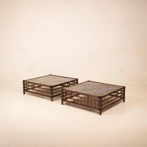 Pair of "Marango" side tables by Alberto Smania for Smania Studio Interni