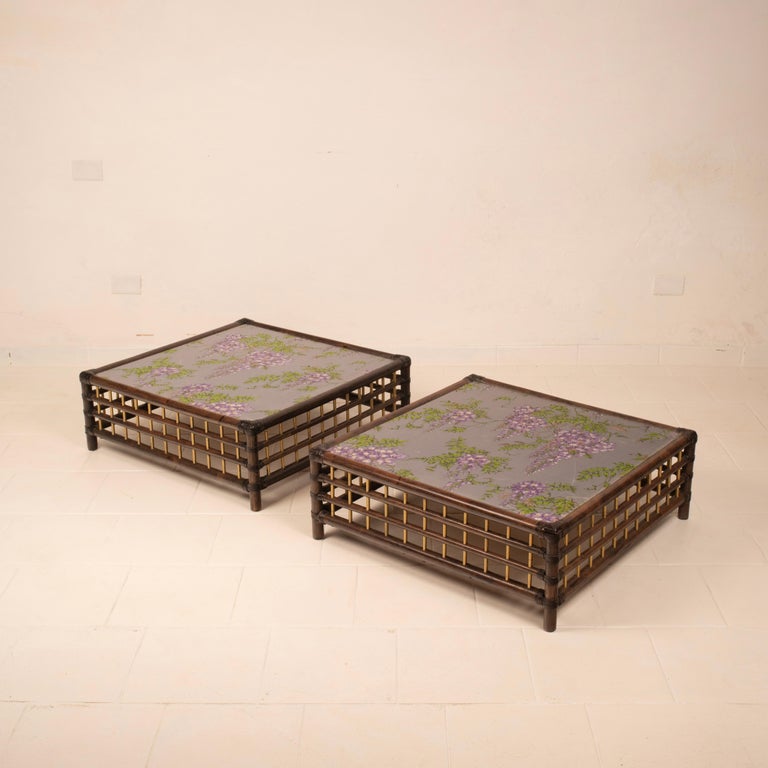 Pair of "Marango" side tables by Alberto Smania for Smania Studio Interni