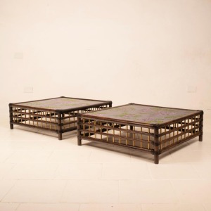 Pair of "Marango" side tables by Alberto Smania for Smania Studio Interni