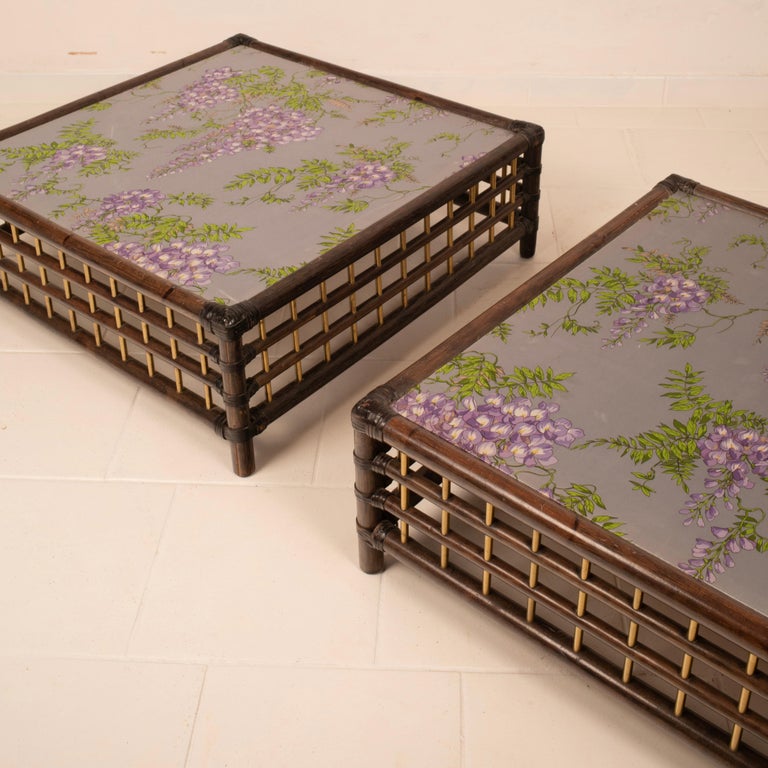 Pair of "Marango" side tables by Alberto Smania for Smania Studio Interni