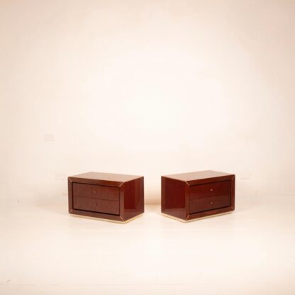 Pair of Nightstands by Gianluigi Gorgoni for Fratelli Turri, 1980