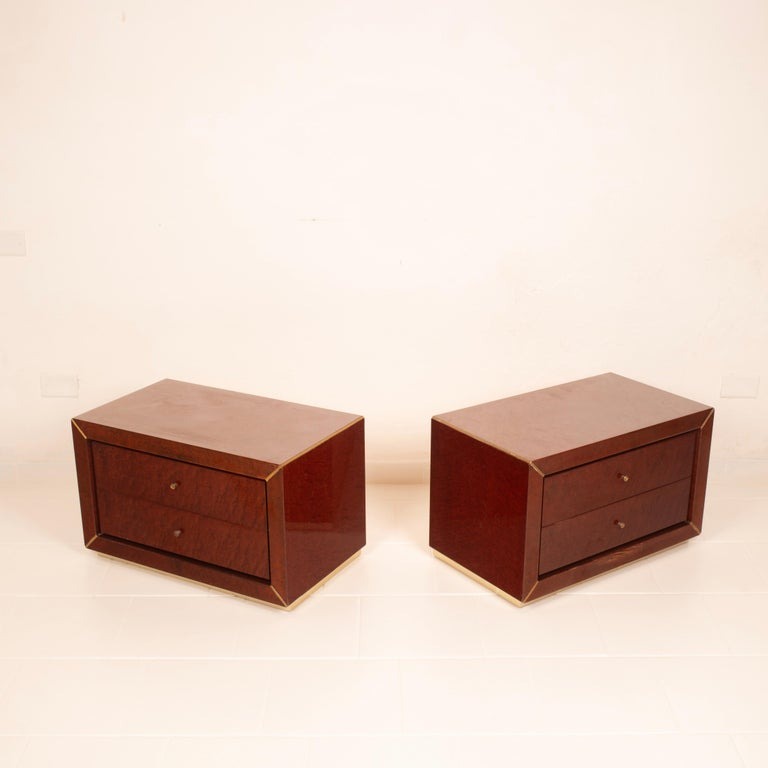 Pair of Nightstands by Gianluigi Gorgoni for Fratelli Turri, 1980