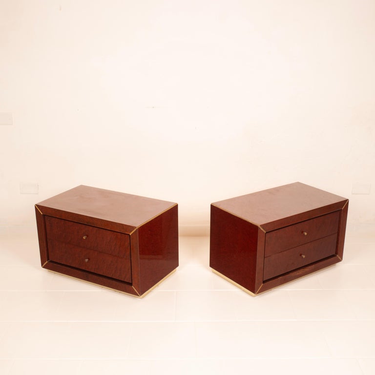 Pair of Nightstands by Gianluigi Gorgoni for Fratelli Turri, 1980