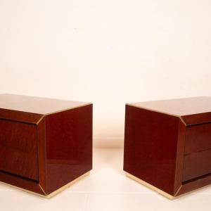 Pair of Nightstands by Gianluigi Gorgoni for Fratelli Turri, 1980
