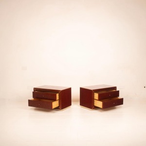 Pair of Nightstands by Gianluigi Gorgoni for Fratelli Turri, 1980