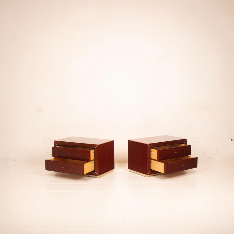 Pair of Nightstands by Gianluigi Gorgoni for Fratelli Turri, 1980