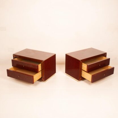 Pair of Nightstands by Gianluigi Gorgoni for Fratelli Turri, 1980