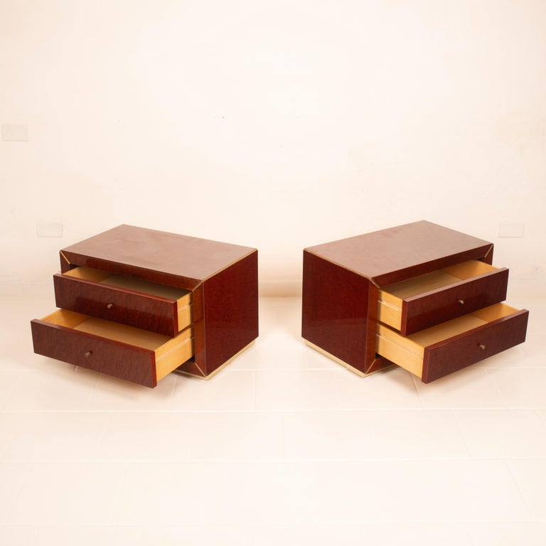Pair of Nightstands by Gianluigi Gorgoni for Fratelli Turri, 1980
