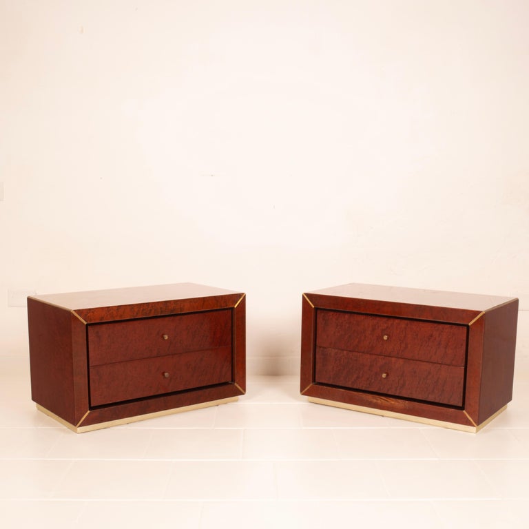 Pair of Nightstands by Gianluigi Gorgoni for Fratelli Turri, 1980