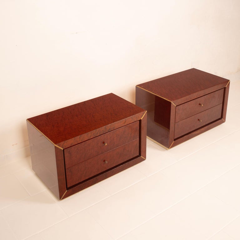 Pair of Nightstands by Gianluigi Gorgoni for Fratelli Turri, 1980