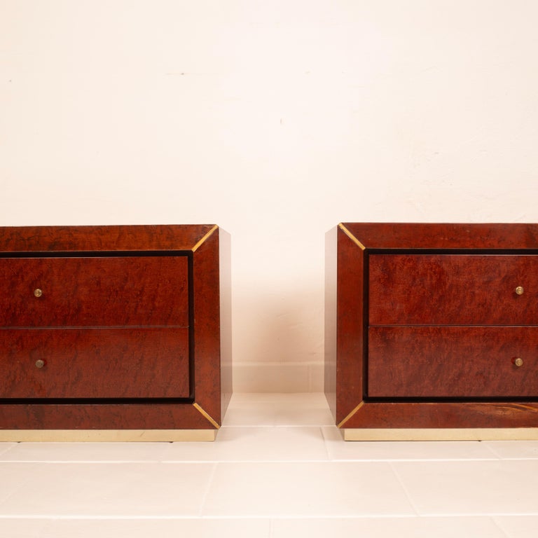 Pair of Nightstands by Gianluigi Gorgoni for Fratelli Turri, 1980