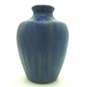An antique French Art Deco pottery Pierrefonds crystalline glaze Vase C. 1920's