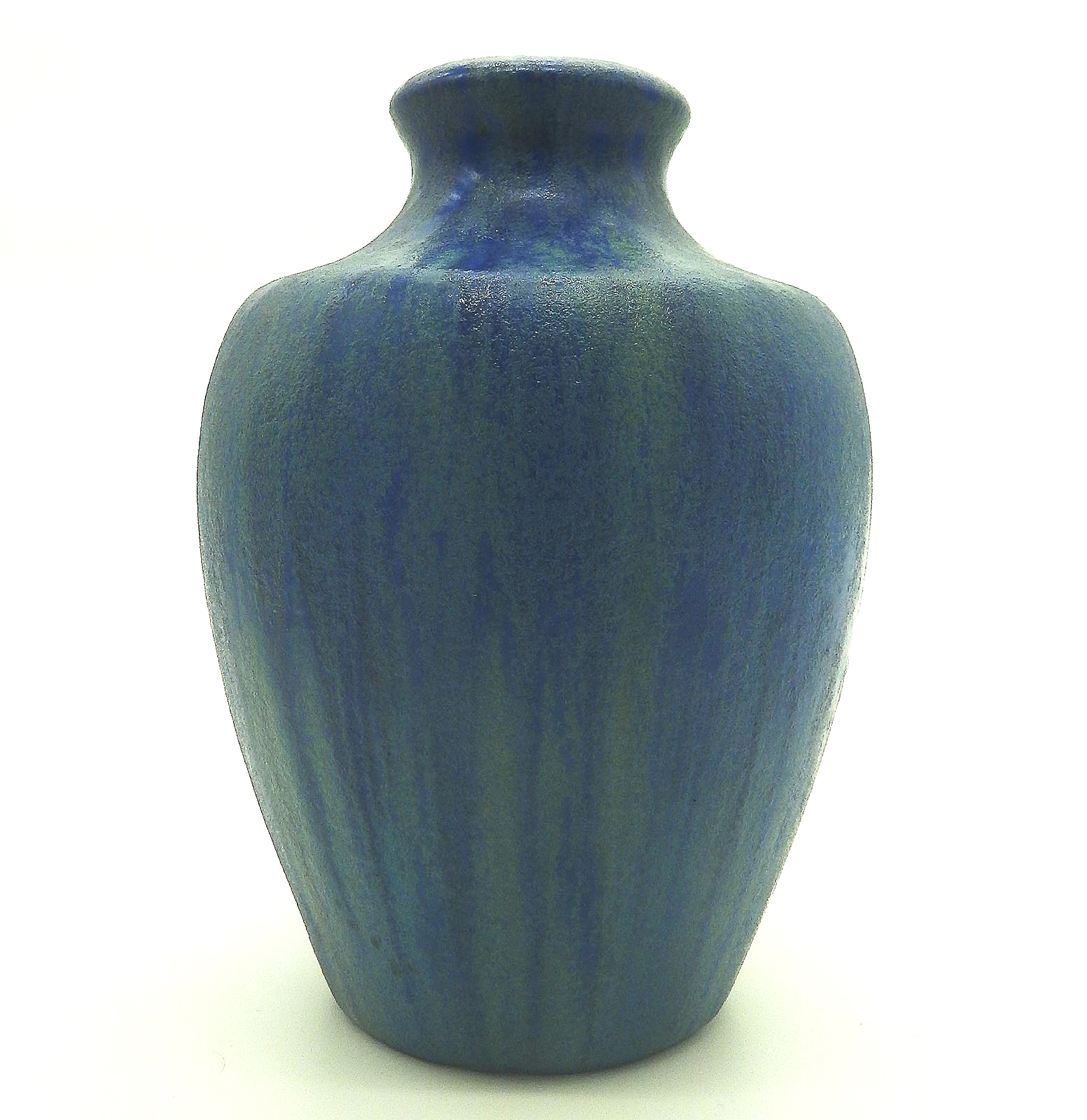 An antique French Art Deco pottery Pierrefonds crystalline glaze Vase C. 1920's