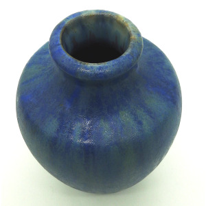 An antique French Art Deco pottery Pierrefonds crystalline glaze Vase C. 1920's